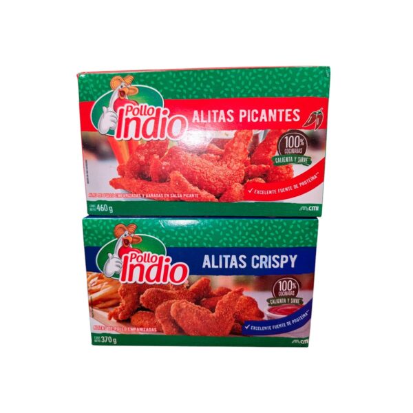 Duo Cajas Alitas de Pollo Indio